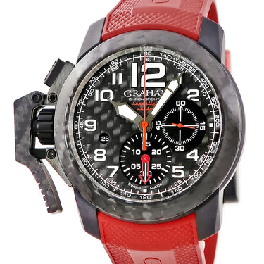 腕時計 グラハム GRAHAM クロノファイター スーパーライト カーボン レッド 2CCBK.B11A 自動巻き メンズ 未使用 クロノグラフ 赤