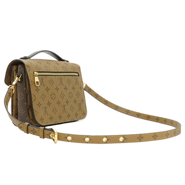 ルイヴィトン LOUIS VUITTON ポシェット メティス MM M44876 モノグラムリバース モノグラムキャンバス モノグラムリバースキャンバス 2WAYバッグ ゴールド金具 茶 ショルダー