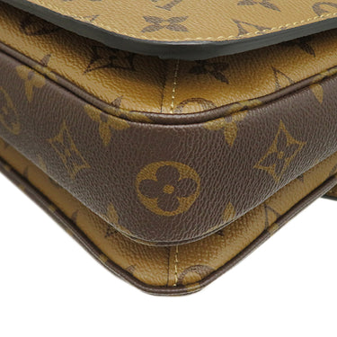 ルイヴィトン LOUIS VUITTON ポシェット メティス MM M44876 モノグラムリバース モノグラムキャンバス モノグラムリバースキャンバス 2WAYバッグ ゴールド金具 茶 ショルダー