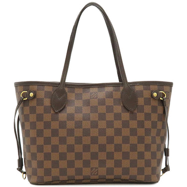 ルイヴィトン LOUIS VUITTON ネヴァーフルPM N41359 ダミエエベヌ ダミエキャンバス トートバッグ ゴールド金具 茶 ハンドバッグ