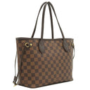 ルイヴィトン LOUIS VUITTON ネヴァーフルPM N41359 ダミエエベヌ ダミエキャンバス トートバッグ ゴールド金具 茶 ハンドバッグ