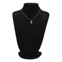 ノンブランド NON BRAND ブルーサファイア 1.18ct ダイヤモンドペンダント プラチナシルバー Pt サファイア ダイヤモンド Pt850(チェーン) ネックレス 青 ブルー クッションミックスカット 1石 1粒