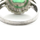 ノンブランド NON BRAND エメラルド ダイヤモンド リング プラチナシルバー Pt900 エメラルド ダイヤモンド リング 指輪 グリーン 緑 スクエア 2.0ct エメラルドカット 12.5号