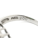 ノンブランド NON BRAND エメラルド ダイヤモンド リング プラチナシルバー Pt900 エメラルド ダイヤモンド リング 指輪 グリーン 緑 スクエア 2.0ct エメラルドカット 12.5号