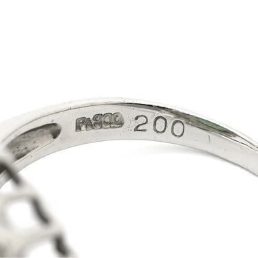 ノンブランド NON BRAND エメラルド ダイヤモンド リング プラチナシルバー Pt900 エメラルド ダイヤモンド リング 指輪 グリーン 緑 スクエア 2.0ct エメラルドカット 12.5号