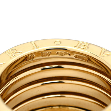 ブルガリ BVLGARI ビーゼロワン B-zero1 5バンドリング イエローゴールド K18YG #48 リング 指輪 BVLGARI イエローゴールド YG Au750 18K 18金 7.5号