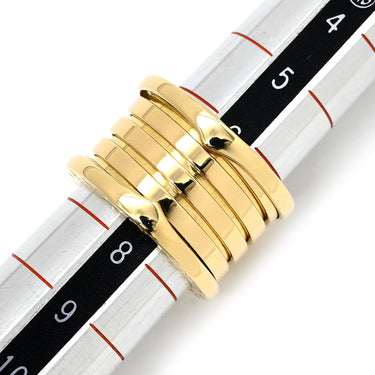ブルガリ BVLGARI ビーゼロワン B-zero1 5バンドリング イエローゴールド K18YG #48 リング 指輪 BVLGARI イエローゴールド YG Au750 18K 18金 7.5号