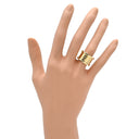 ブルガリ BVLGARI ビーゼロワン B-zero1 5バンドリング イエローゴールド K18YG #48 リング 指輪 BVLGARI イエローゴールド YG Au750 18K 18金 7.5号