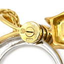 ウォルサム WALTHAM イエローゴールド×ホワイトゴールド K18YG K18WG ダイヤモンド ルビー ネックレス Au750 18K 18金 ダイヤ ルビー フクロウモチーフ スイング ムービング チェーン社外品