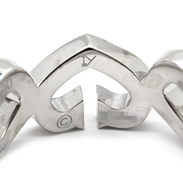 カルティエ Cartier Cハート ダイヤ ホワイトゴールド K18WG ダイヤモンド ＃48(JP8) リング 指輪 750 WG 18金 18K 10号