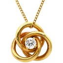 ティファニー Tiffany & Co スリーフープ ダイヤ ネックレス イエローゴールド K18YG ダイヤモンド ネックレス T&Co. Au750 18K 18金 1粒 1P