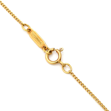 ティファニー Tiffany & Co スリーフープ ダイヤ ネックレス イエローゴールド K18YG ダイヤモンド ネックレス T&Co. Au750 18K 18金 1粒 1P