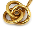 ティファニー Tiffany & Co スリーフープ ダイヤ ネックレス イエローゴールド K18YG ダイヤモンド ネックレス T&Co. Au750 18K 18金 1粒 1P