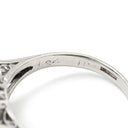 ノンブランド NON BRAND ブルーサファイア ダイヤ ブルー×プラチナシルバー Pt900 サファイア ダイヤモンド リング 指輪 クッションカット Pt900 プラチナム 青 マーキス バゲットカット フラワーモチーフ 13号