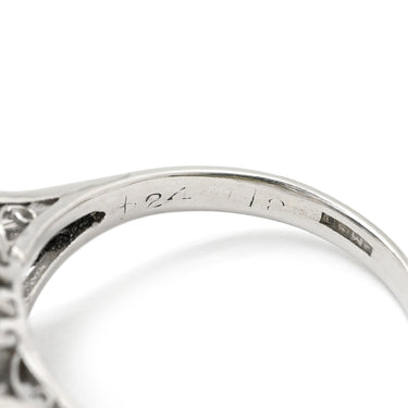 ノンブランド NON BRAND ブルーサファイア ダイヤ ブルー×プラチナシルバー Pt900 サファイア ダイヤモンド リング 指輪 クッションカット Pt900 プラチナム 青 マーキス バゲットカット フラワーモチーフ 13号