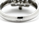 ノンブランド NON BRAND ブルーサファイア ダイヤ　 ブルー×プラチナシルバー Pt900 サファイア ダイヤモンド リング 指輪 青 Pt900 プラチナオーバルミックスカット 12号