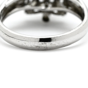 ノンブランド NON BRAND ブルーサファイア ダイヤ　 ブルー×プラチナシルバー Pt900 サファイア ダイヤモンド リング 指輪 青 Pt900 プラチナオーバルミックスカット 12号