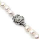 ノンブランド NON BRAND パール パールホワイト パール シルバー ネックレス 真珠 あこやパール フォーマル 一連 750 アコヤ真珠 42.5cm ラウンドシェイプ