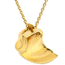 ティファニー Tiffany & Co イエローゴールド K18YG ネックレス T＆Co. エルサ ペレッティ Au750 18K 18金 ブルモチーフ