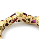 ノンブランド NON BRAND ルビー ダイヤリング イエローゴールド K18YG ルビー ダイヤモンド リング 指輪 レッド 赤 オーバルミックスカット 18K 750 YG 11号