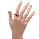 ノンブランド NON BRAND ルビー ダイヤリング イエローゴールド K18YG ルビー ダイヤモンド リング 指輪 レッド 赤 オーバルミックスカット 18K 750 YG 11号