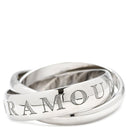 カルティエ Cartier トリニティ 1998年クリスマス限定 ホワイトゴールド K18WG #55 リング 指輪 ホワイトゴールド Au750 18K 18金 3重 3連 13号