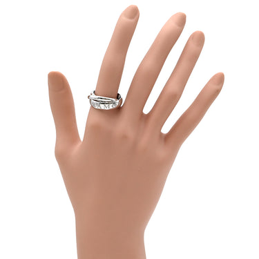 カルティエ Cartier トリニティ 1998年クリスマス限定 ホワイトゴールド K18WG #55 リング 指輪 ホワイトゴールド Au750 18K 18金 3重 3連 13号