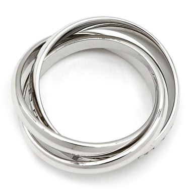 カルティエ Cartier トリニティ 1998年クリスマス限定 ホワイトゴールド K18WG #55 リング 指輪 ホワイトゴールド Au750 18K 18金 3重 3連 13号