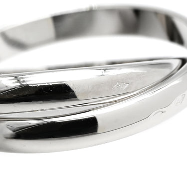 カルティエ Cartier トリニティ 1998年クリスマス限定 ホワイトゴールド K18WG #55 リング 指輪 ホワイトゴールド Au750 18K 18金 3重 3連 13号