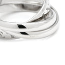 カルティエ Cartier トリニティ 1998年クリスマス限定 ホワイトゴールド K18WG #55 リング 指輪 ホワイトゴールド Au750 18K 18金 3重 3連 13号