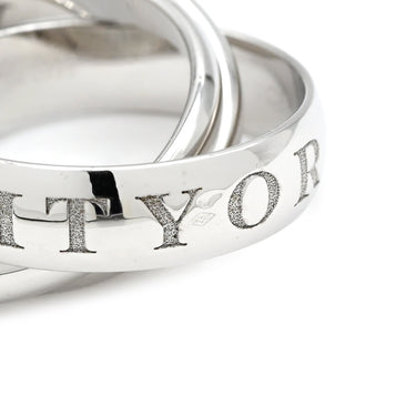 カルティエ Cartier トリニティ 1998年クリスマス限定 ホワイトゴールド K18WG #55 リング 指輪 ホワイトゴールド Au750 18K 18金 3重 3連 13号