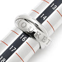 カルティエ Cartier トリニティ 1998年クリスマス限定 ホワイトゴールド K18WG #55 リング 指輪 ホワイトゴールド Au750 18K 18金 3重 3連 13号