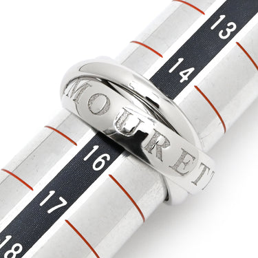 カルティエ Cartier トリニティ 1998年クリスマス限定 ホワイトゴールド K18WG #55 リング 指輪 ホワイトゴールド Au750 18K 18金 3重 3連 13号