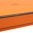 エルメス HERMES ベアンコンパクト ハバナ アリゲーター 二つ折り財布 シルバー金具 茶 クロコ