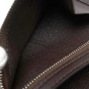 エルメス HERMES ベアンコンパクト ハバナ アリゲーター 二つ折り財布 シルバー金具 茶 クロコ