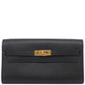 エルメス HERMES ケリーウォレット ロング トゥーゴー ブラック ヴォーエプソン 長財布 ゴールド金具 黒 ショルダー