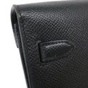 エルメス HERMES ケリーウォレット ロング トゥーゴー ブラック ヴォーエプソン 長財布 ゴールド金具 黒 ショルダー