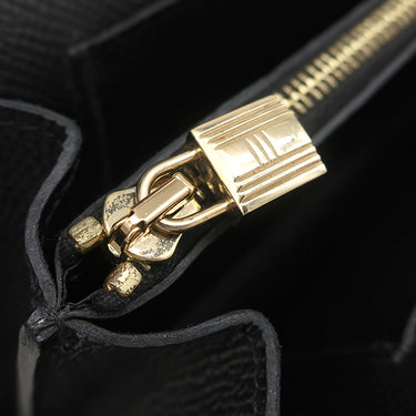 エルメス HERMES ケリーウォレット ロング トゥーゴー ブラック ヴォーエプソン 長財布 ゴールド金具 黒 ショルダー