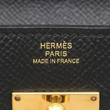 エルメス HERMES ケリーウォレット ロング トゥーゴー ブラック ヴォーエプソン 長財布 ゴールド金具 黒 ショルダー