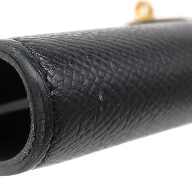 エルメス HERMES ケリーウォレット ロング トゥーゴー ブラック ヴォーエプソン 長財布 ゴールド金具 黒 ショルダー