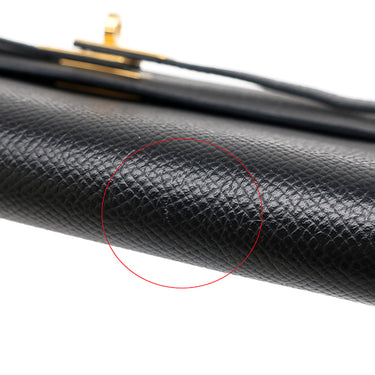 エルメス HERMES ケリーウォレット ロング トゥーゴー ブラック ヴォーエプソン 長財布 ゴールド金具 黒 ショルダー