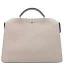 フェンディ FENDI ピーカブー アイ シー ユー ミディアム 7VA529 グレー レザー 2WAYバッグ シルバー金具 ISeeU ハンドバッグ ショルダーバッグ