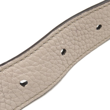 フェンディ FENDI ピーカブー アイ シー ユー ミディアム 7VA529 グレー レザー 2WAYバッグ シルバー金具 ISeeU ハンドバッグ ショルダーバッグ