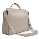 フェンディ FENDI ピーカブー アイ シー ユー ミディアム 7VA529 グレー レザー 2WAYバッグ シルバー金具 ISeeU ハンドバッグ ショルダーバッグ