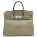 エルメス HERMES バーキン25 グリフォンセ リザード ハンドバッグ シルバー金具