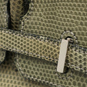 エルメス HERMES バーキン25 グリフォンセ リザード ハンドバッグ シルバー金具