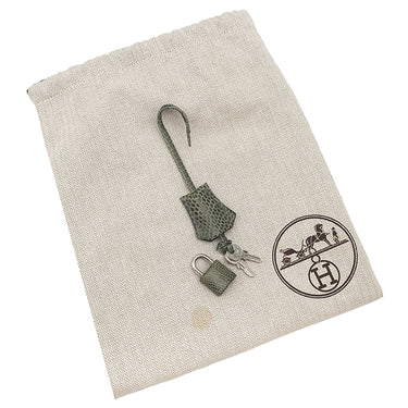 エルメス HERMES バーキン25 グリフォンセ リザード ハンドバッグ シルバー金具