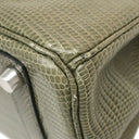 エルメス HERMES バーキン25 グリフォンセ リザード ハンドバッグ シルバー金具