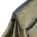 エルメス HERMES バーキン25 グリフォンセ リザード ハンドバッグ シルバー金具