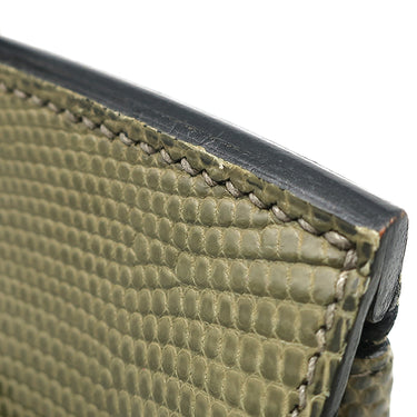 エルメス HERMES バーキン25 グリフォンセ リザード ハンドバッグ シルバー金具